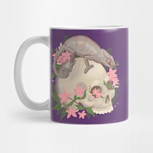 Chameleon and Skull Mug